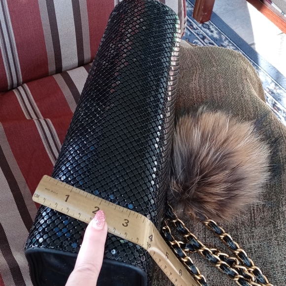 🖤 Whiting & Davis Shoulder Bag & PomPom - Picture 9 of 16